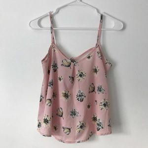 Pink Floral tank top